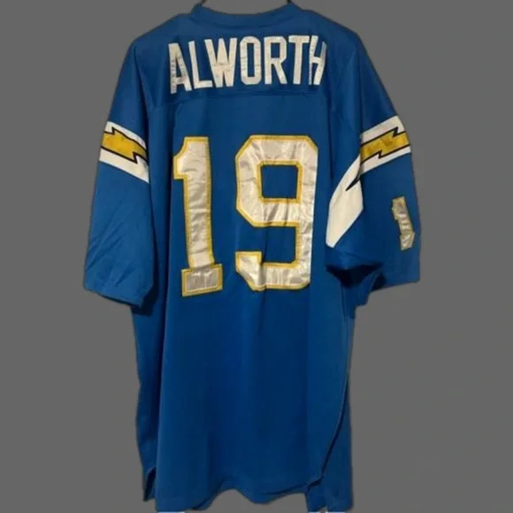 β΄οΈπ Lance Alworth Mitchell & Ness Authentic Throwback Retired Player Jersey - Picture 2 of 7